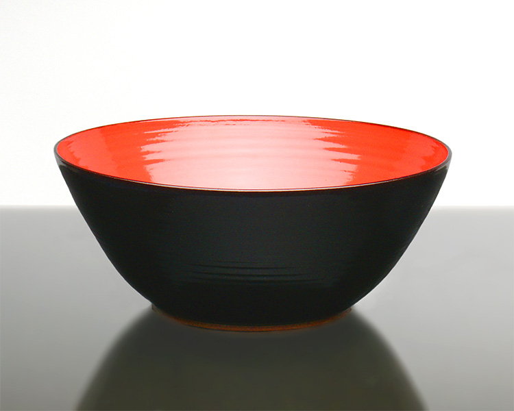 Bowl, black, red 2010