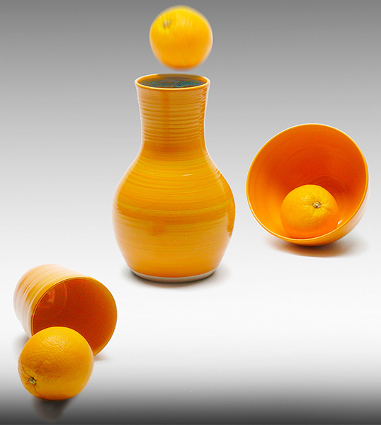 orange bowl, tumber and vessel