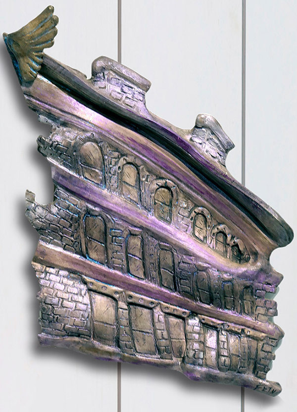 Randy Fein wall sculpture, Flying Facade